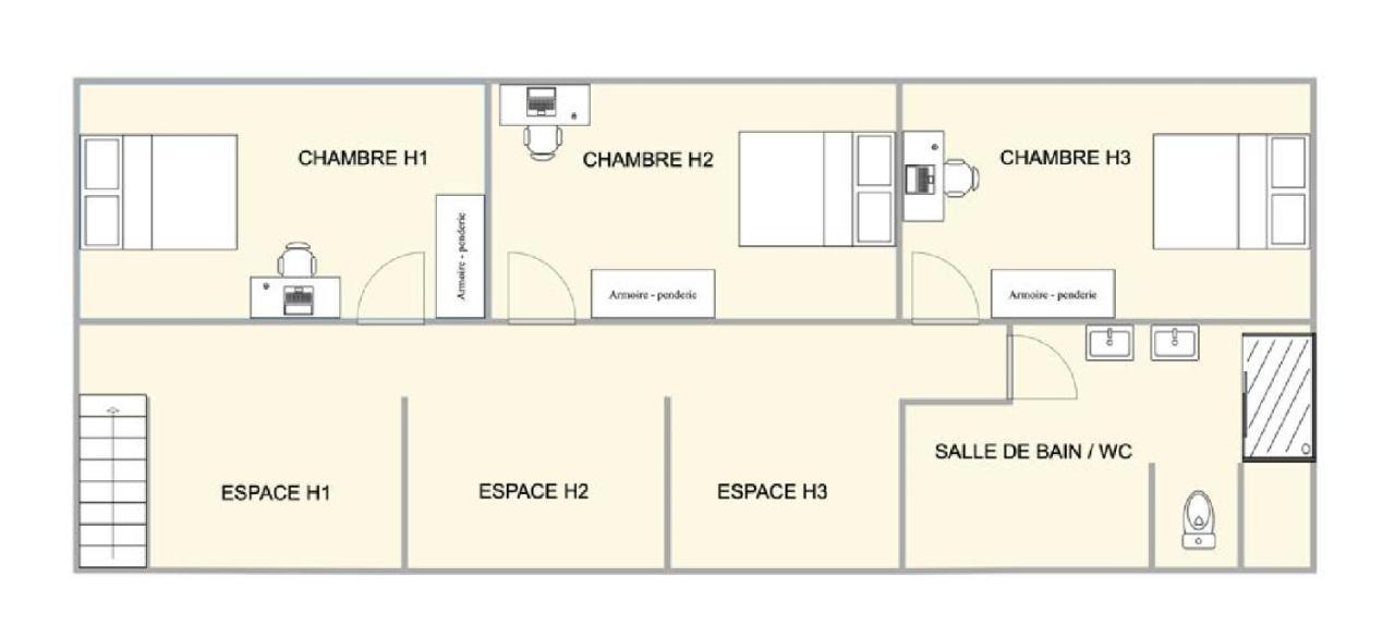 Coeur De Ville #H2- Central & Cosy - Logement Partage - Chambre Privee Cholet Esterno foto